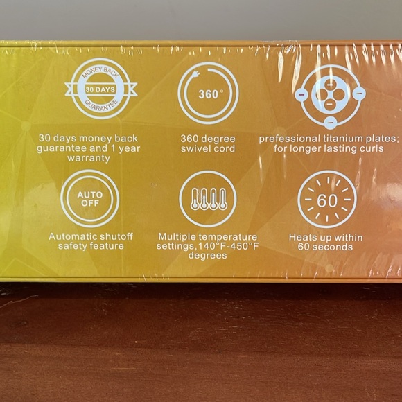 BNIB Angenil Titanium Plates Hair Straighter & Curler - Picture 2 of 2